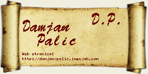 Damjan Palić vizit kartica